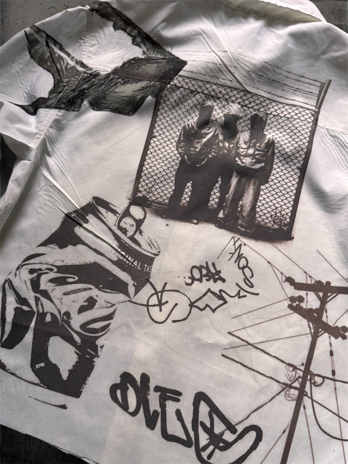 “News” 1/1 white shirt