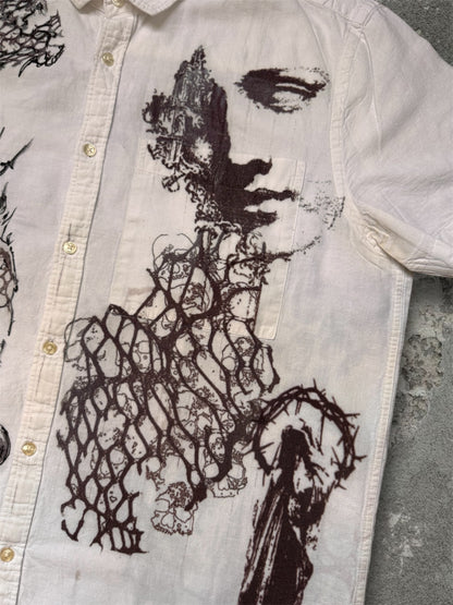“Magic church” remade white shirt