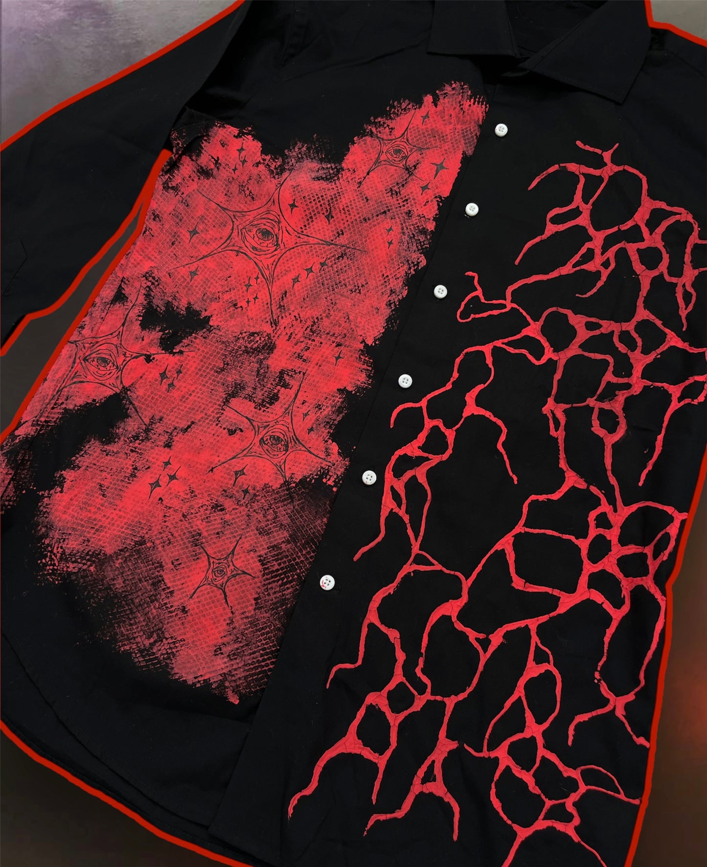 “Rave pain” upcycled shirts