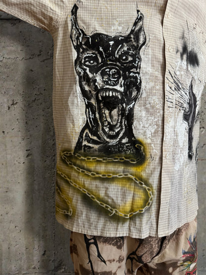 “Dogs” hand painted 1/1 shirt