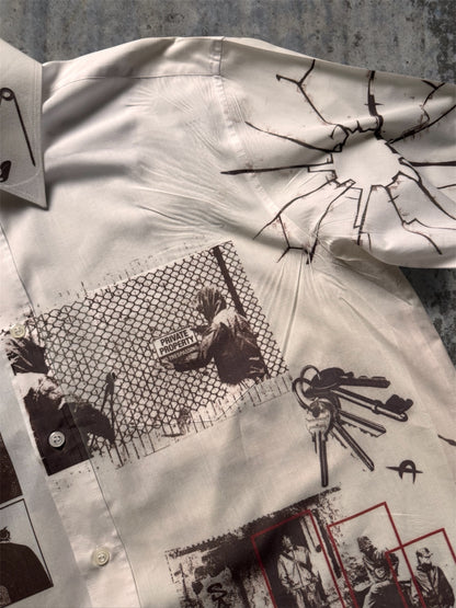 “Hood” 1/1 white shirt