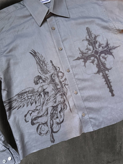 “Angel protection” remade grey shirt