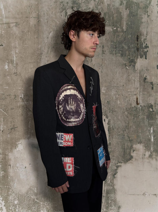 “Mistakes” upcycled blazer