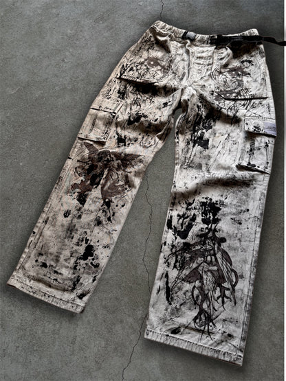 1/1 upcycled white trousers