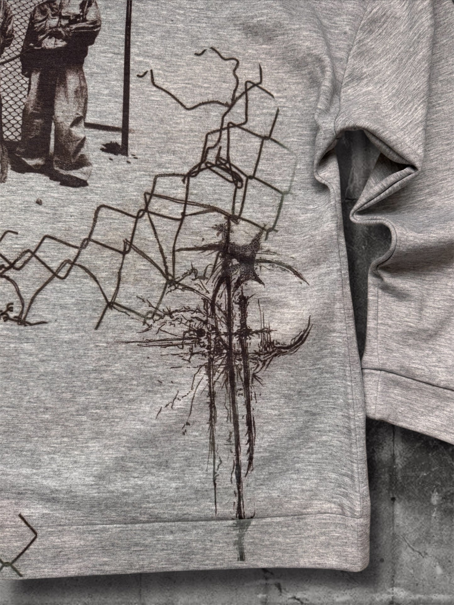 “Dogs” gray hoodie
