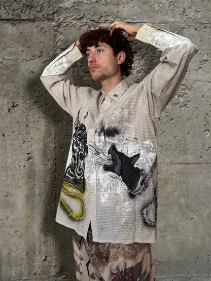 “Dogs” hand painted 1/1 shirt