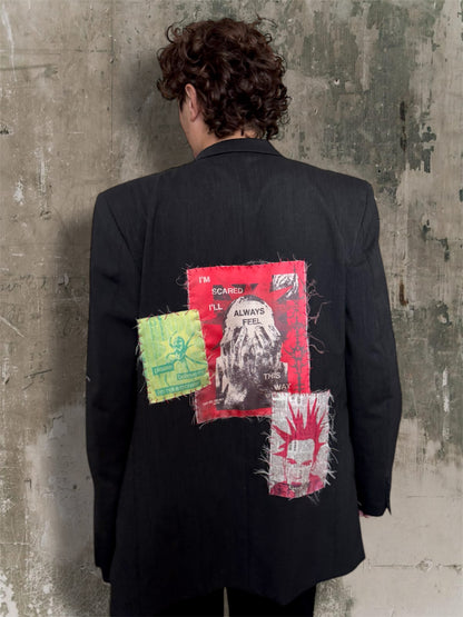 “Mistakes” upcycled blazer