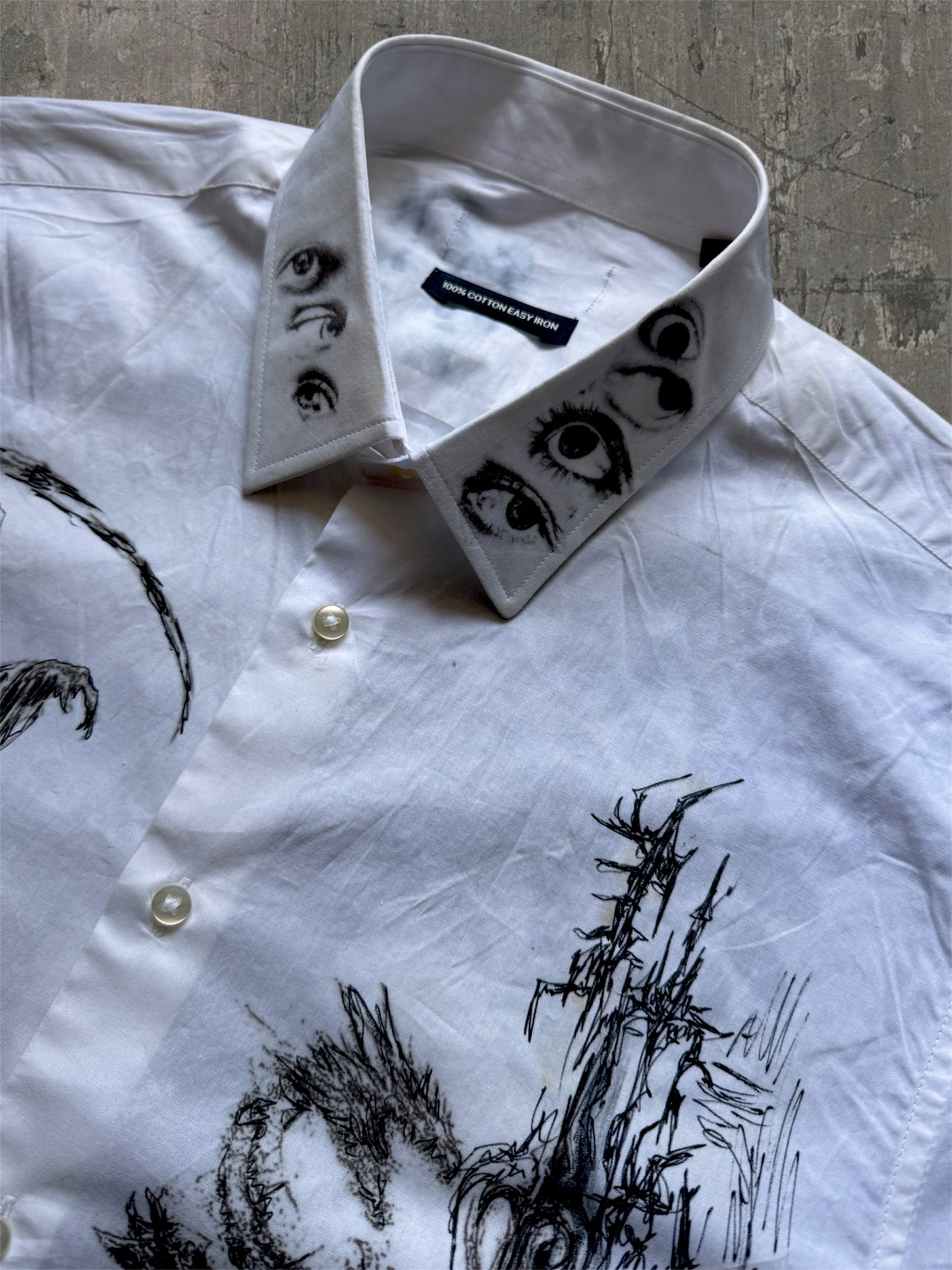 “Keeper” 1/1 cropped white shirt