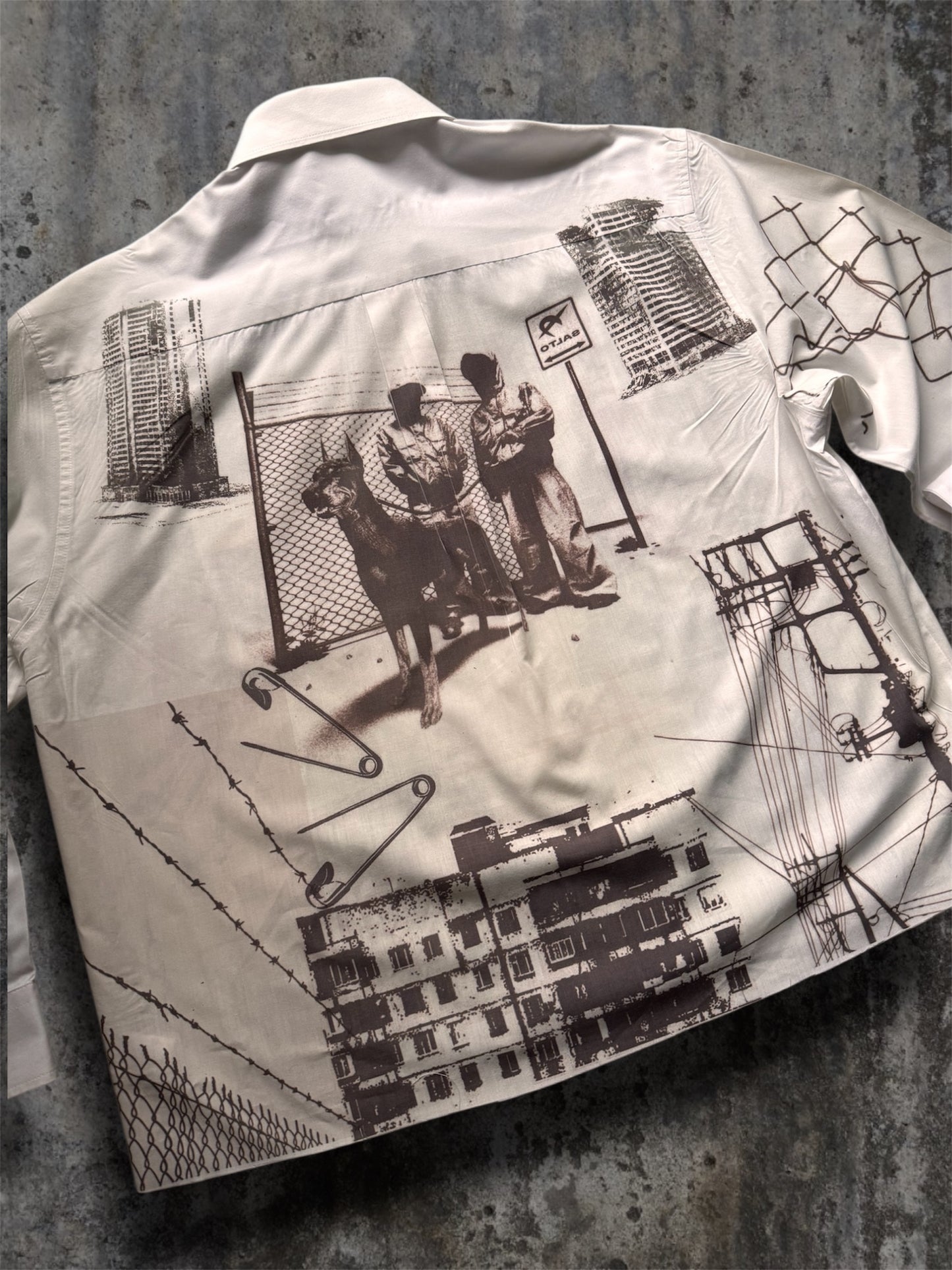 “Hood” 1/1 white shirt