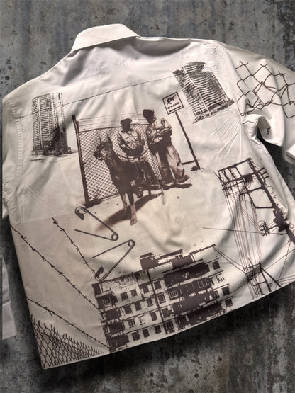 “Hood” 1/1 white shirt