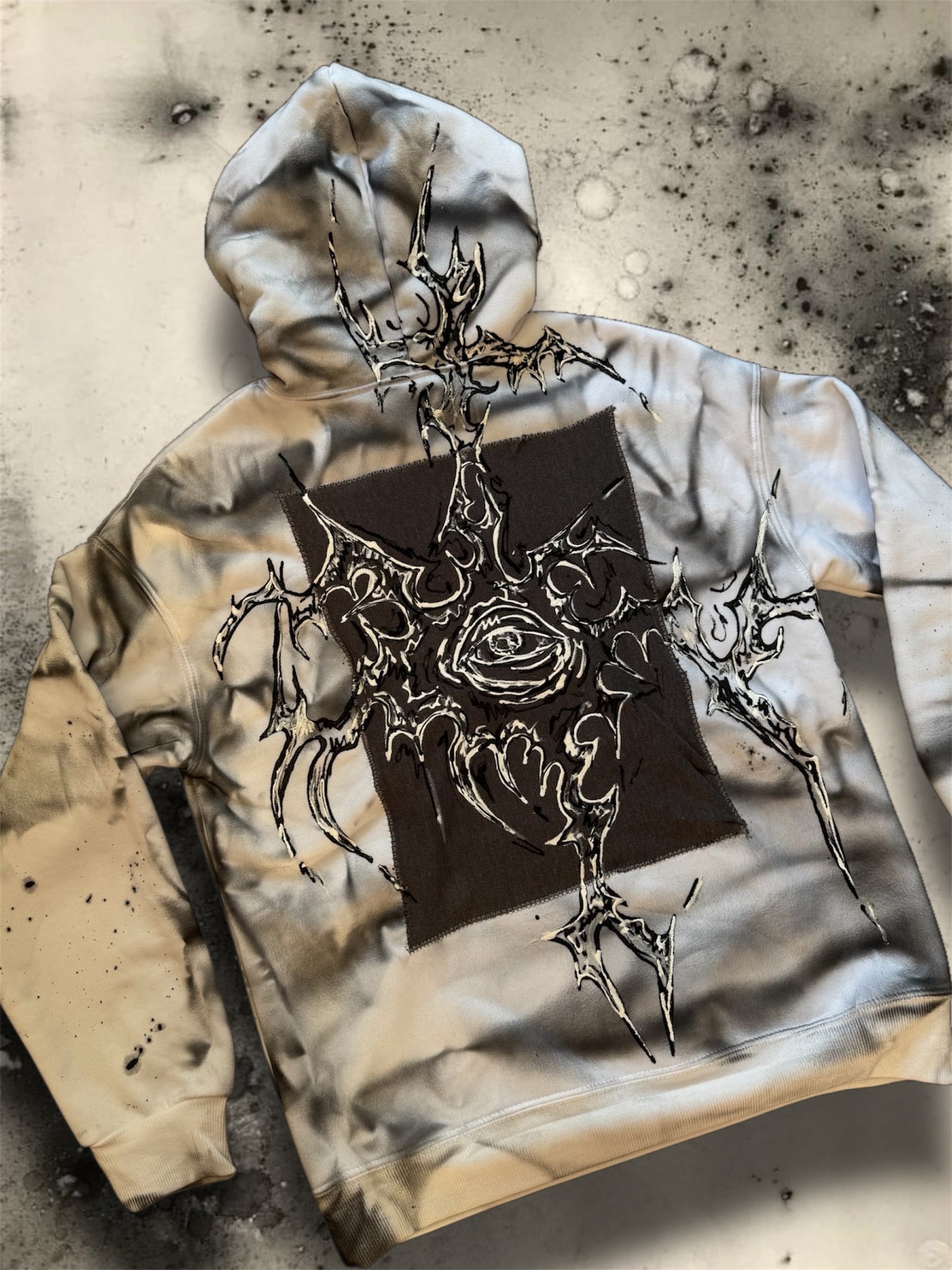 “Hugo” hand painted hoodie