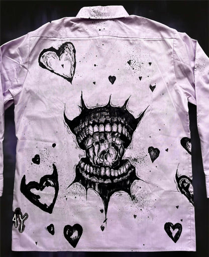 “LOVE ME ANYWAY” purple shirt