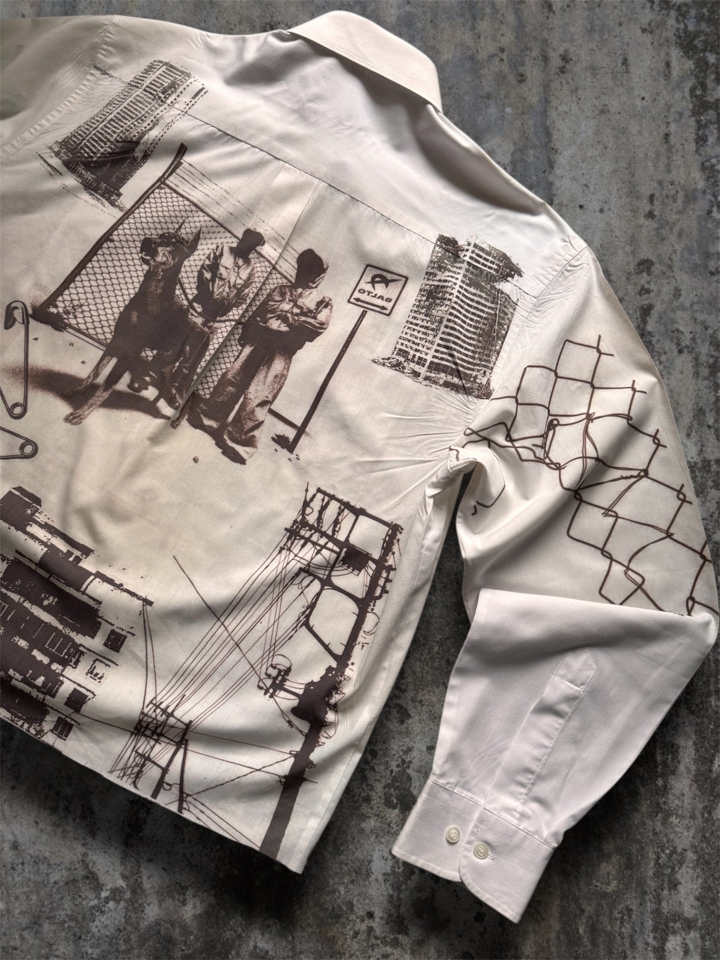“Hood” 1/1 white shirt