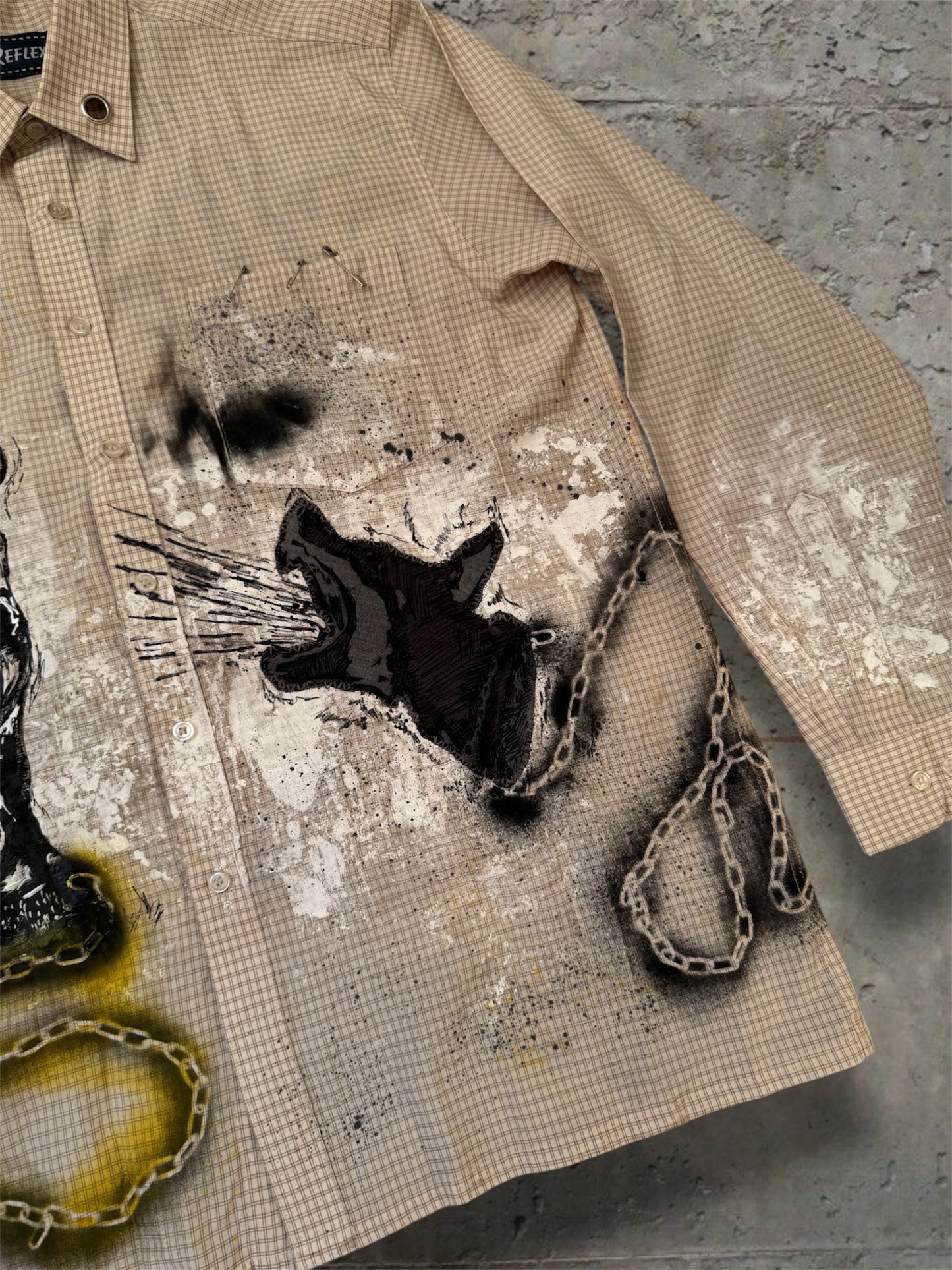 “Dogs” hand painted 1/1 shirt