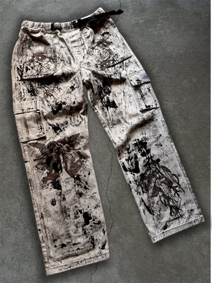 1/1 upcycled white trousers