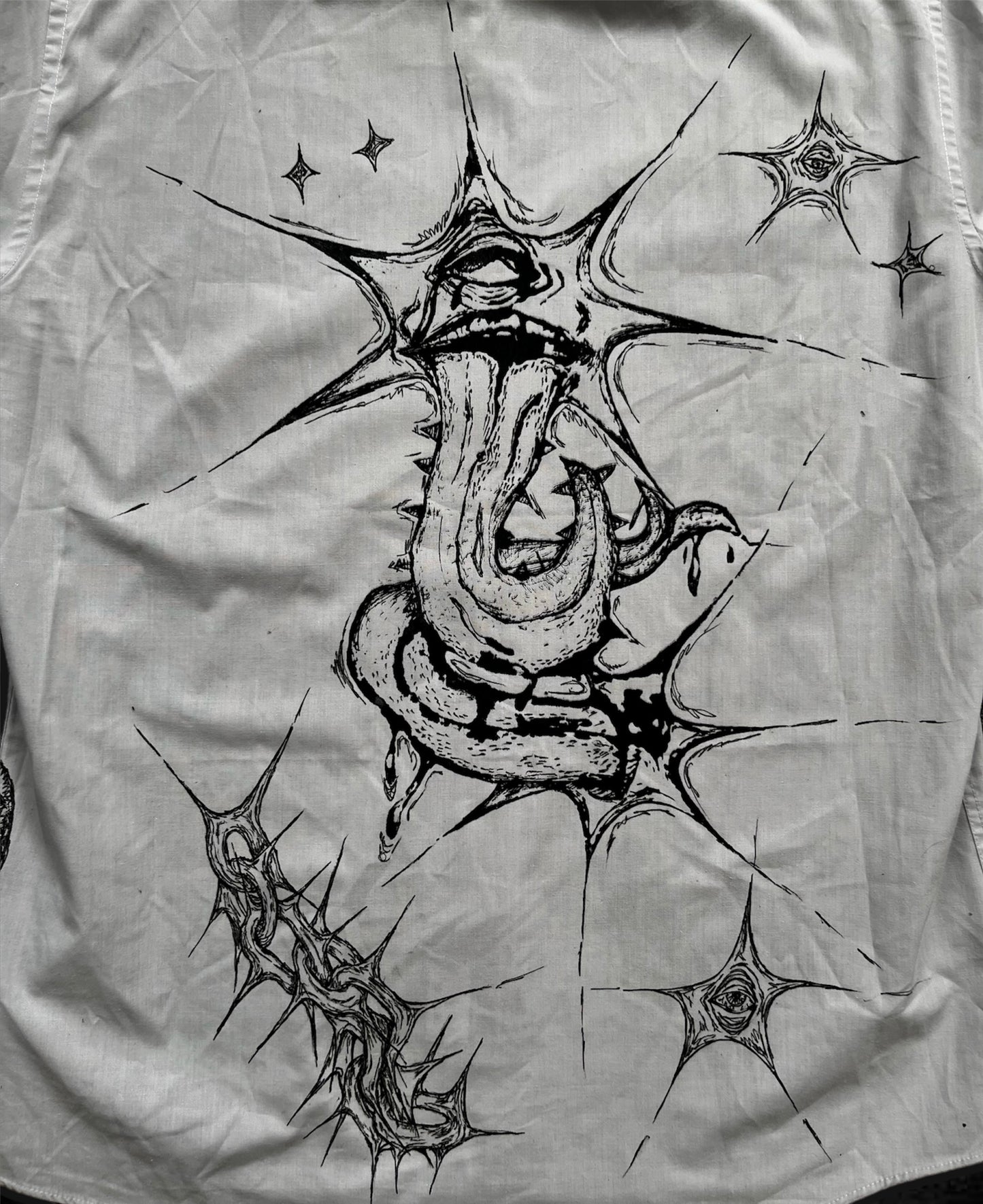 “EATING GOD” punk/alt style shirt