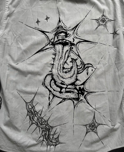 “EATING GOD” punk/alt style shirt