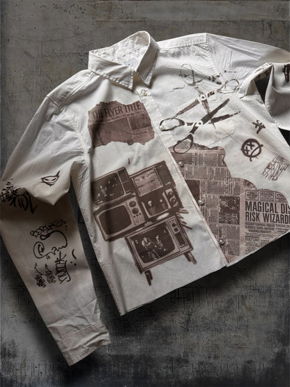 “News” 1/1 white shirt