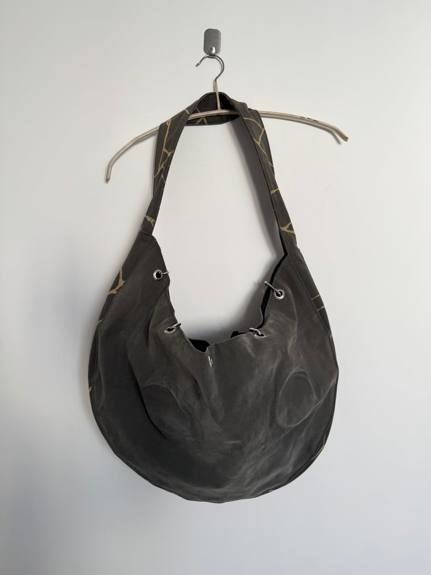 Large bag in khaki colour