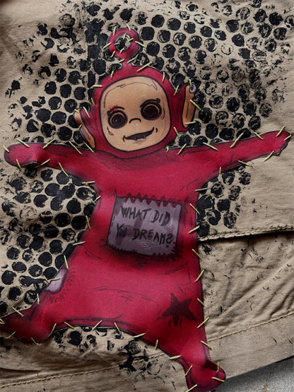Teletubbies 1/1 upcycled jorts