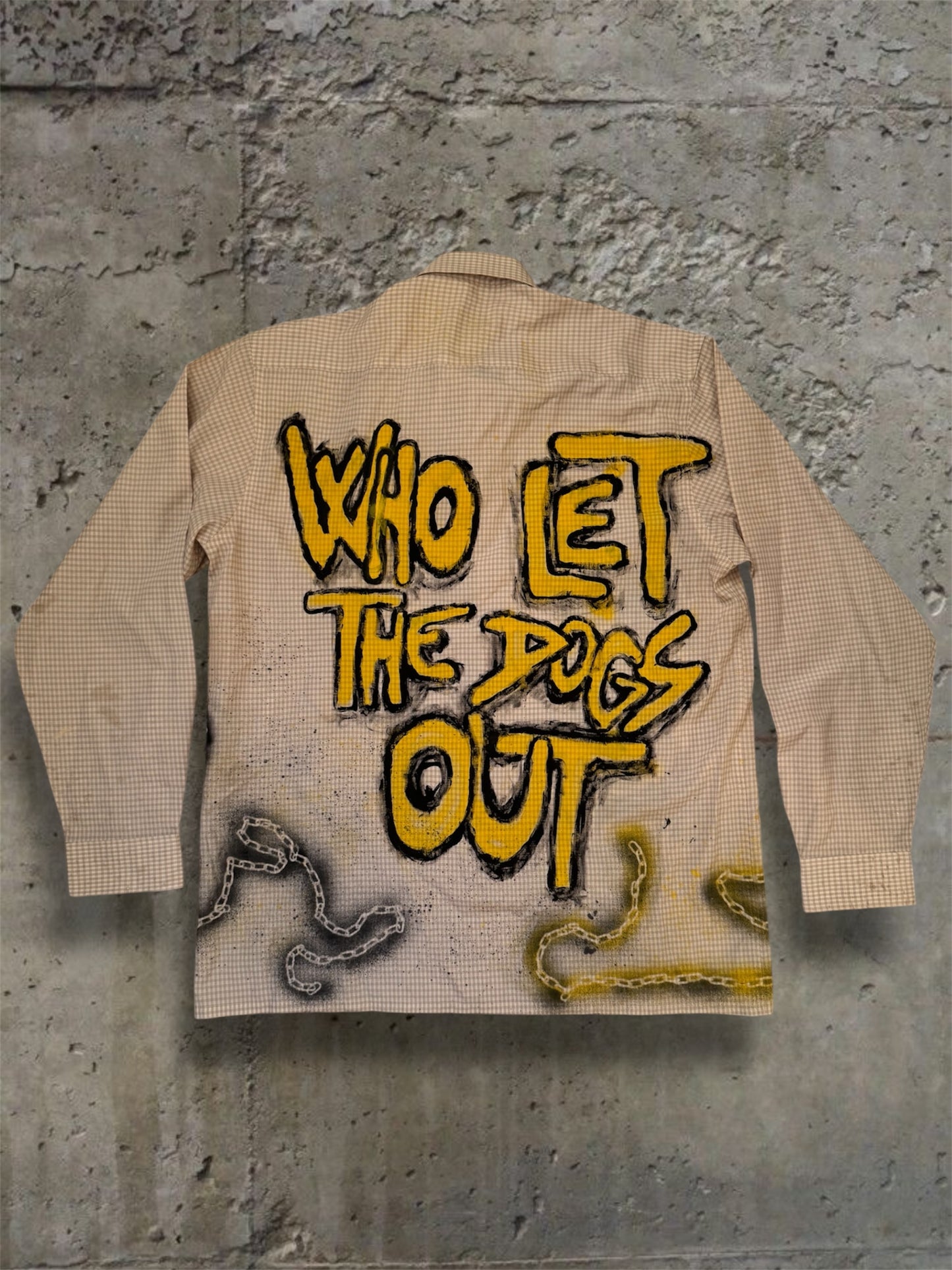 “Dogs” hand painted 1/1 shirt