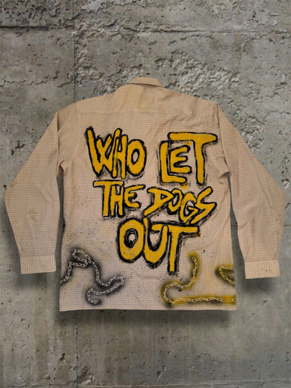 “Dogs” hand painted 1/1 shirt