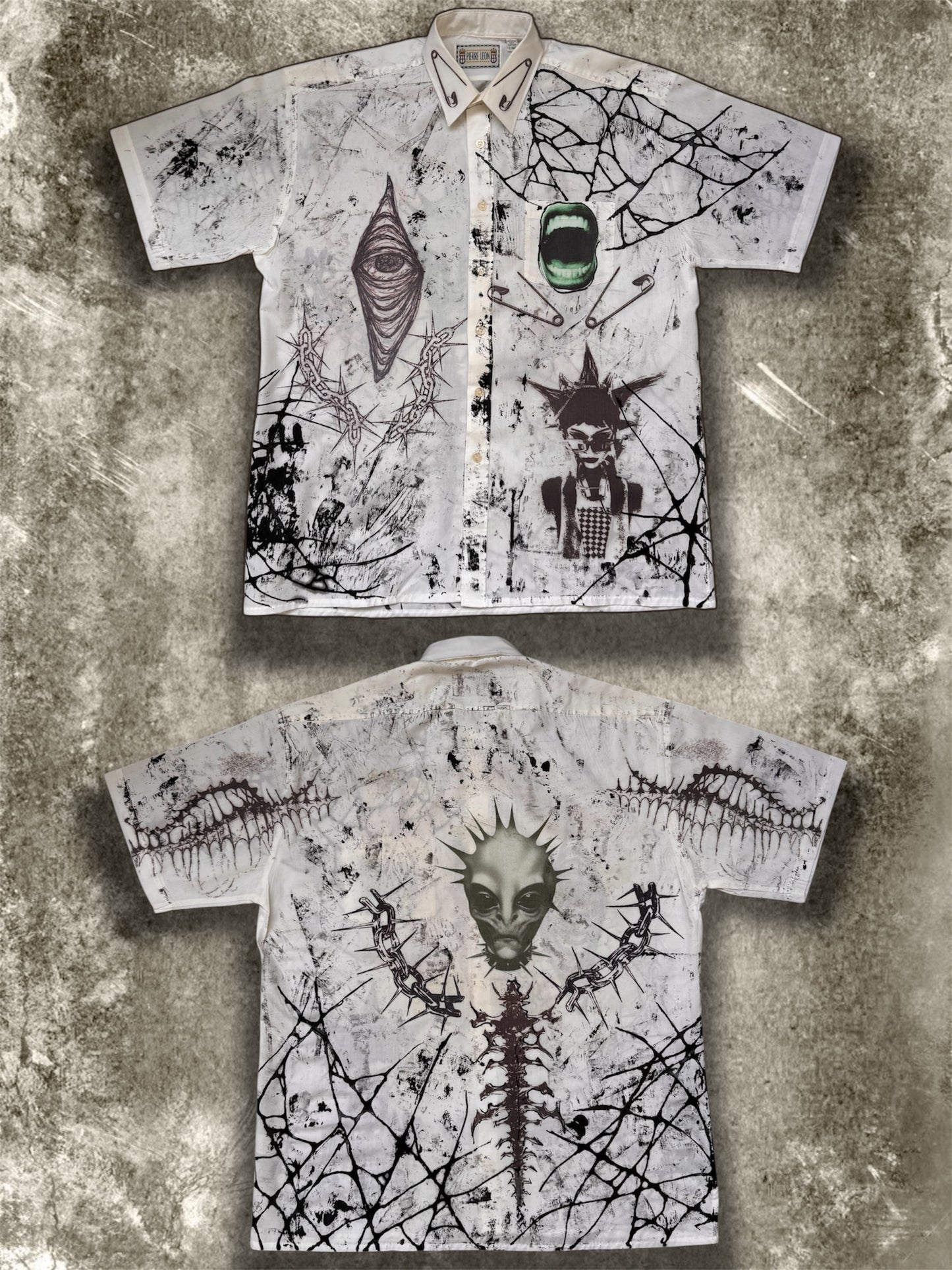 “Alien Bert” upcycled shirt