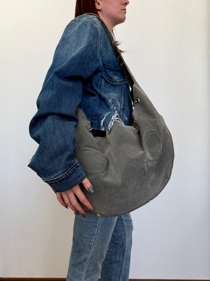Large bag in khaki colour