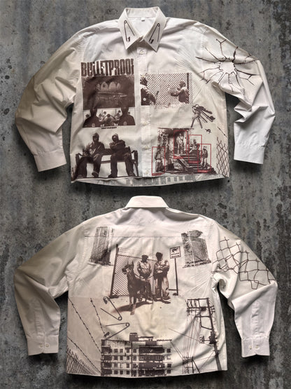 “Hood” 1/1 white shirt