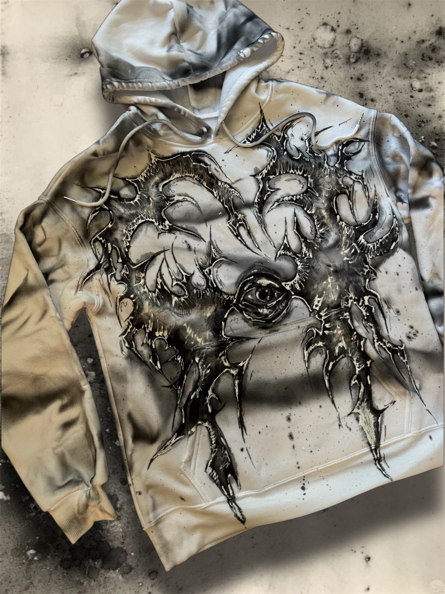 “Hugo” hand painted hoodie