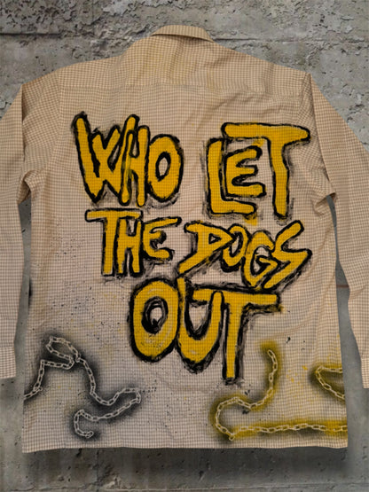 “Dogs” hand painted 1/1 shirt