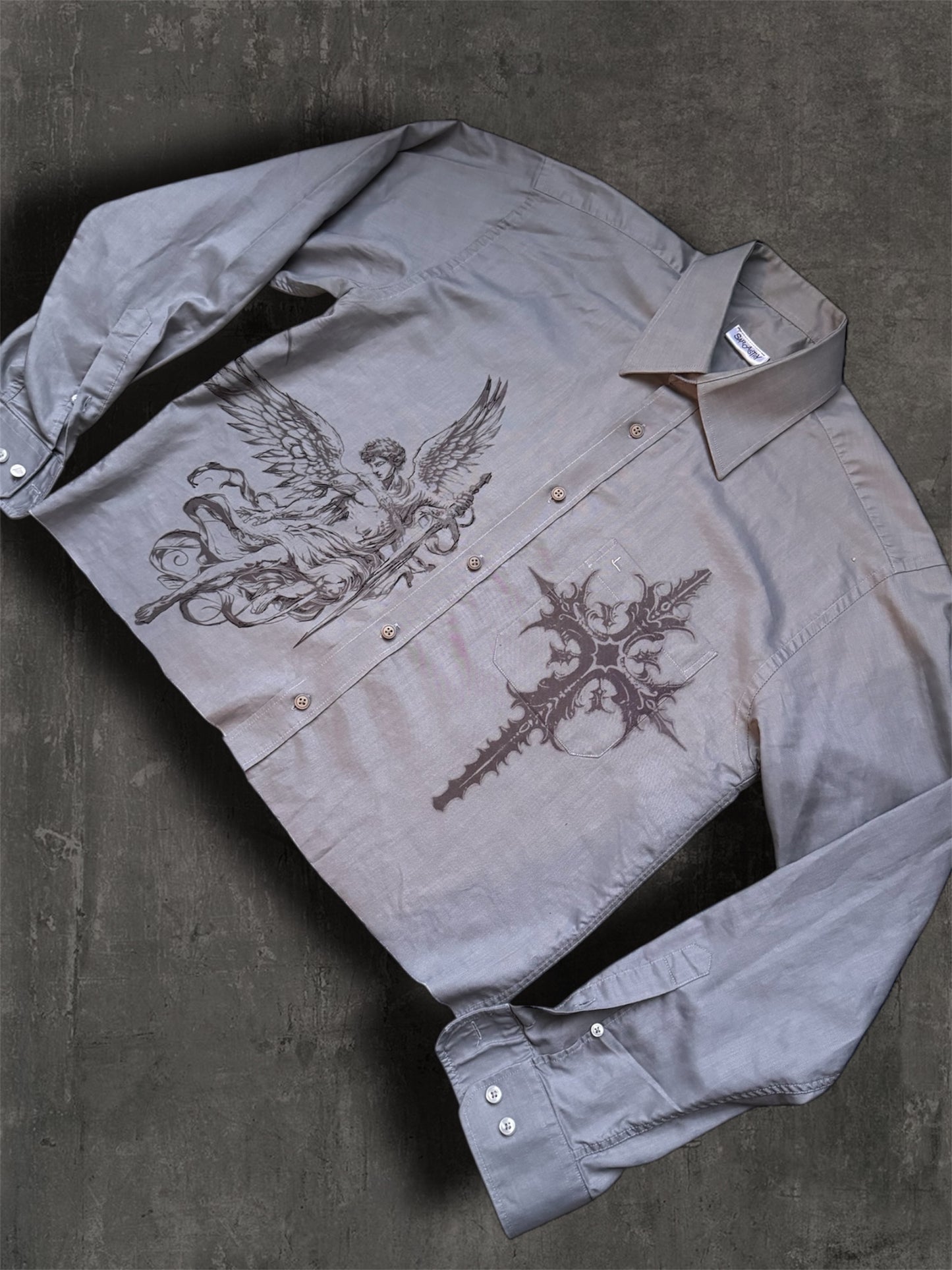 “Angel protection” remade grey shirt