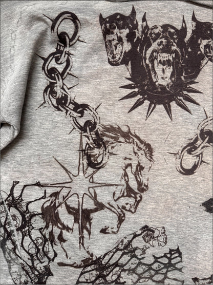 “Dogs” gray hoodie