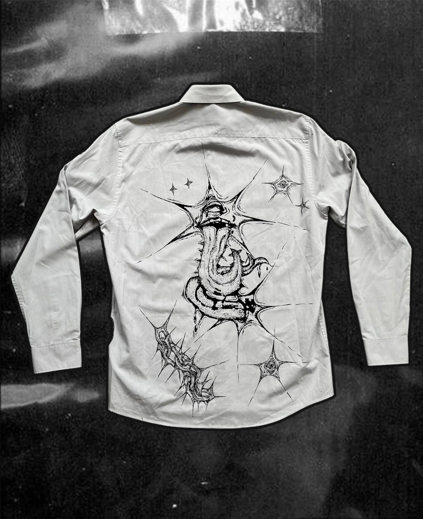 “EATING GOD” punk/alt style shirt