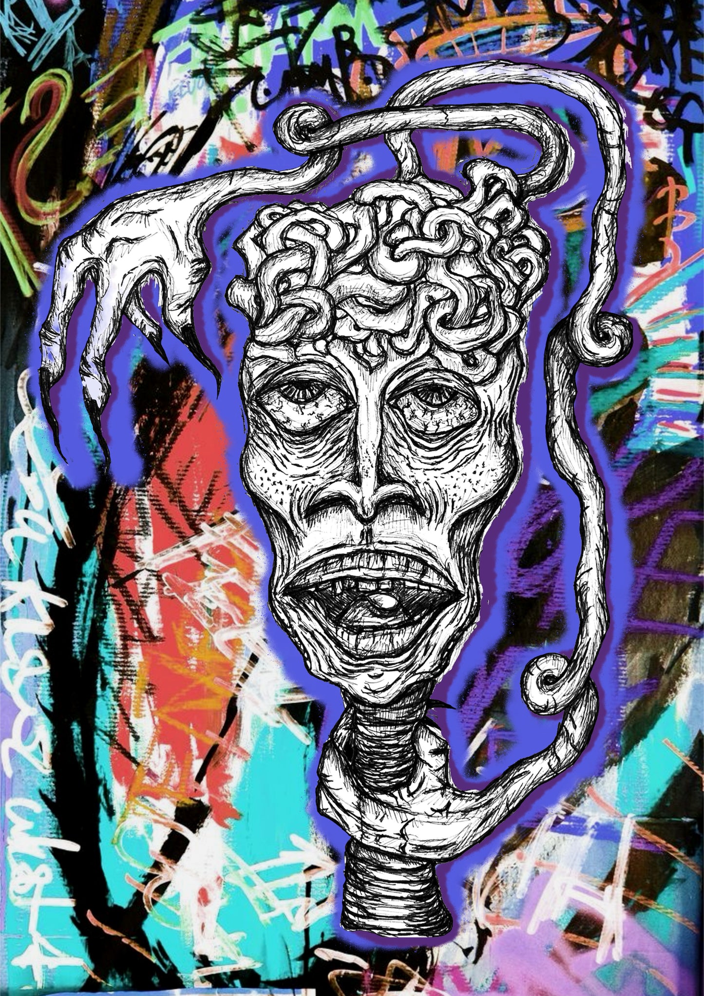 “Overthinking” art print