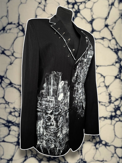 “Eat” hand painted blazer