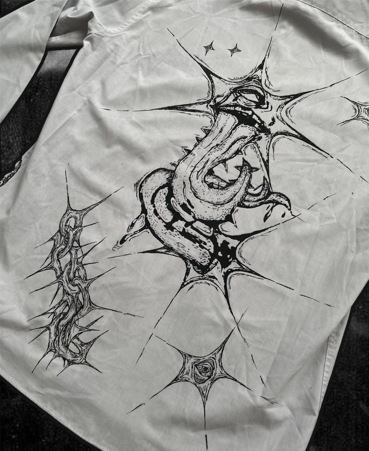 “EATING GOD” punk/alt style shirt