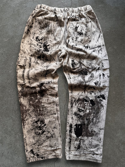 1/1 upcycled white trousers