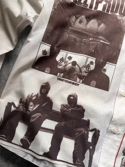 “Hood” 1/1 white shirt