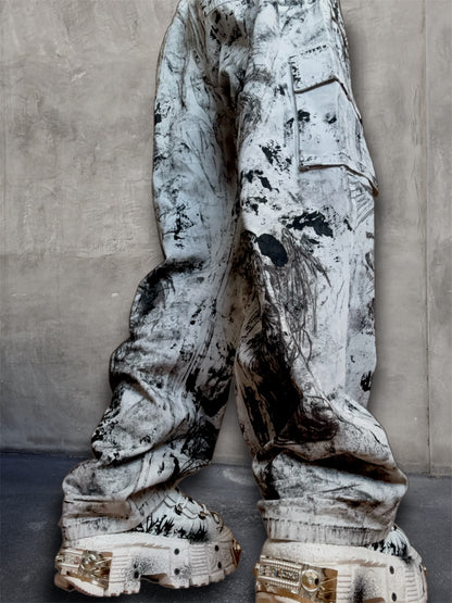 1/1 upcycled white trousers