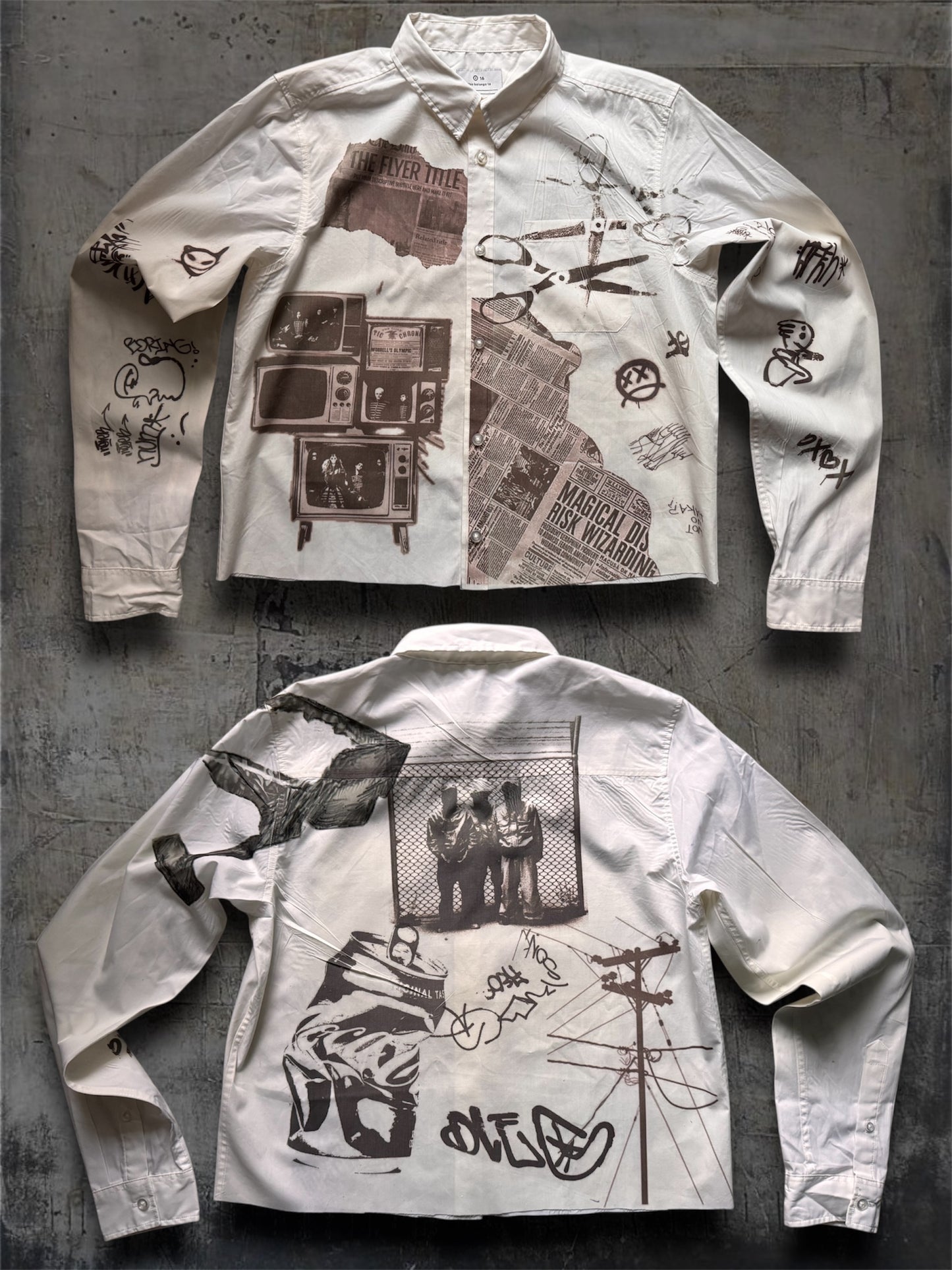 “News” 1/1 white shirt