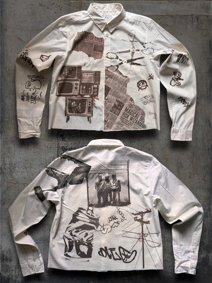 “News” 1/1 white shirt