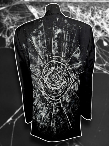 “Eyepocalypse” hand painted blazer