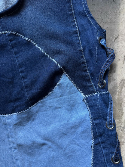 Upcycled denim top