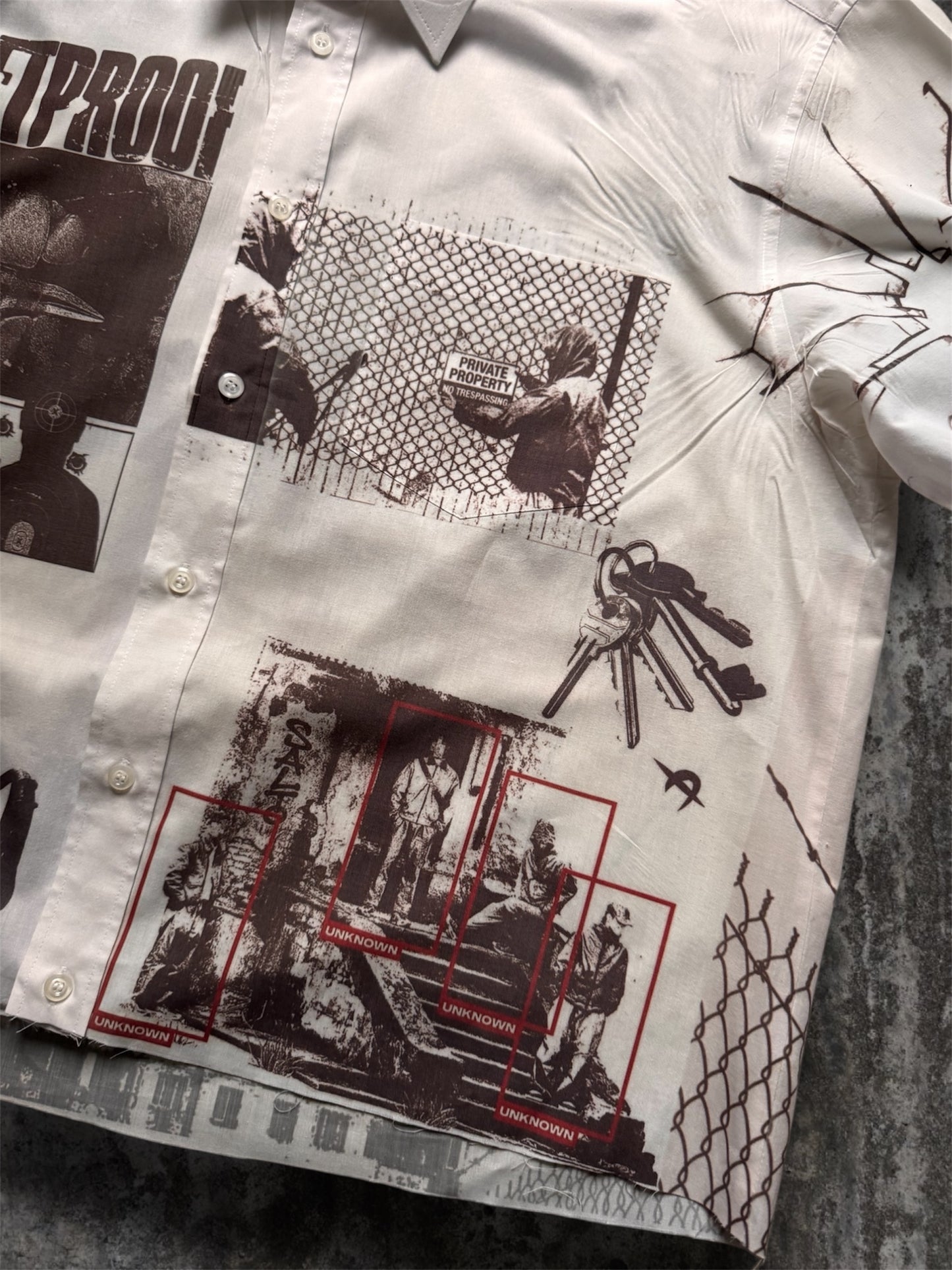“Hood” 1/1 white shirt