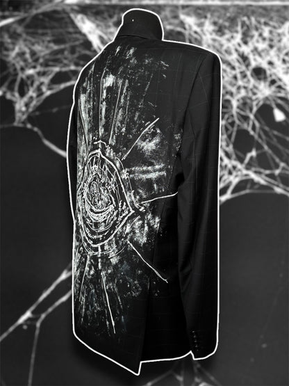 “Eyepocalypse” hand painted blazer