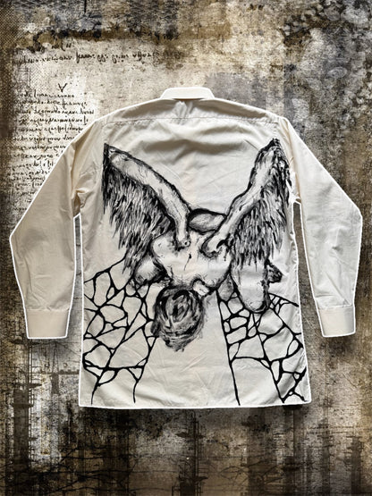 “FACING DEMONS” painted shirt