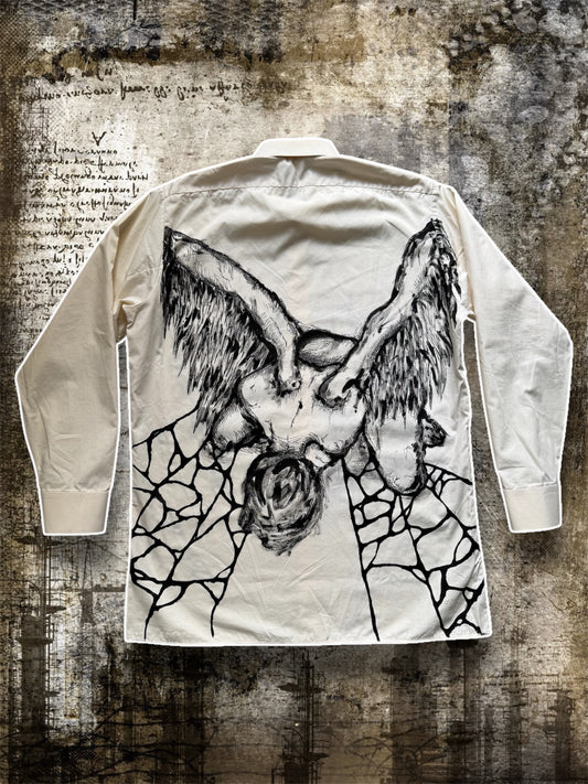 “FACING DEMONS” painted shirt