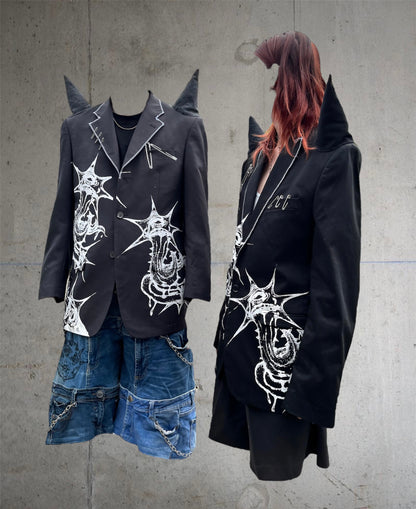 Punky blazer with spikes