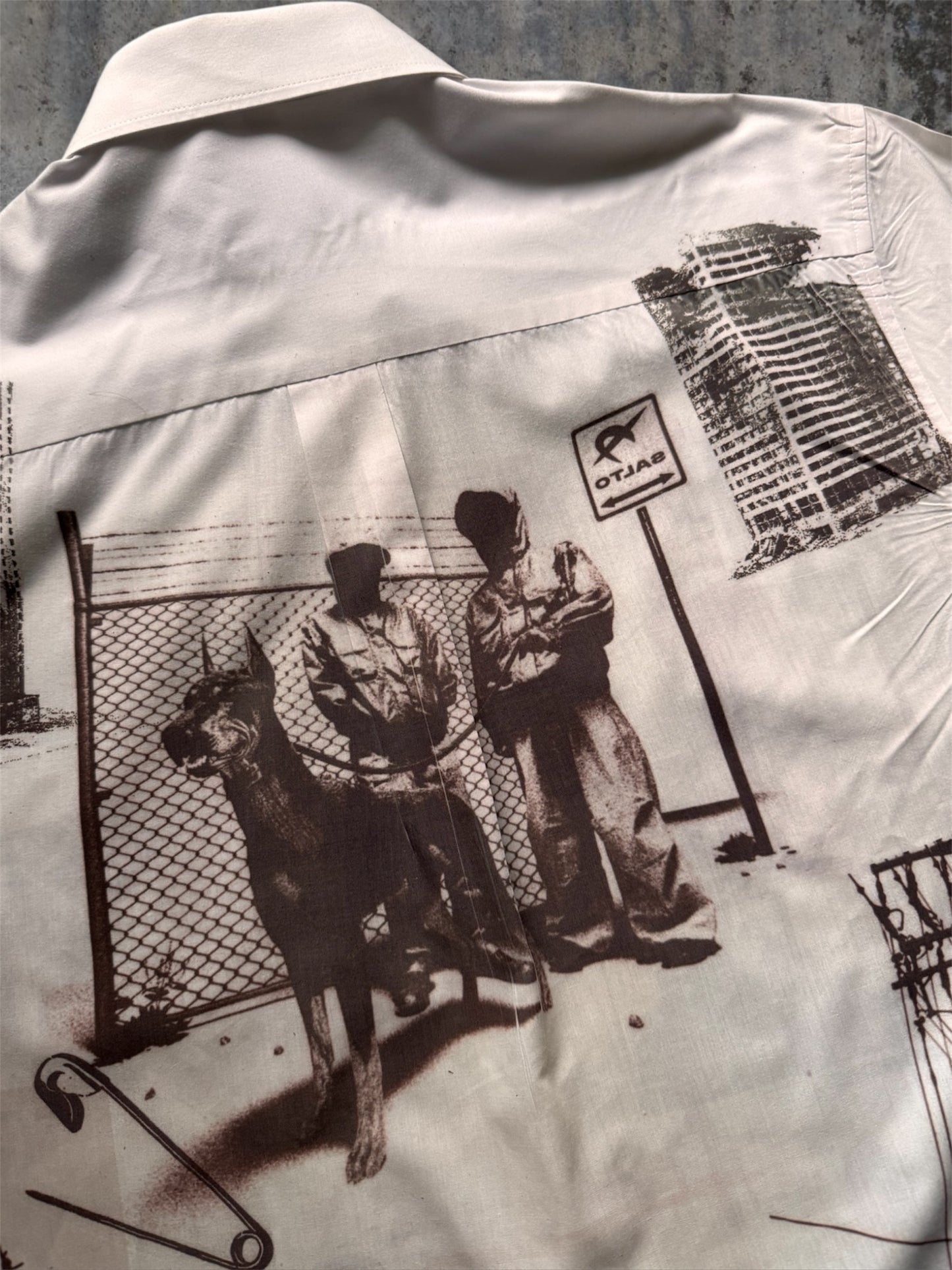 “Hood” 1/1 white shirt